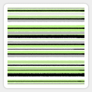 Agender grunge stripes Magnet